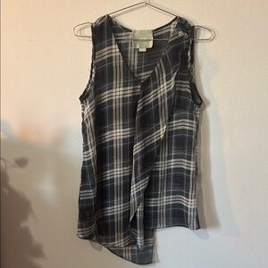 Maeve plaid Top